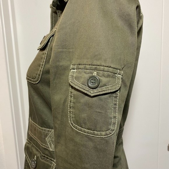 J. Crew Military Utility Jacket Olive Green Size XS 100% Cotton - Picture 4 of 10
